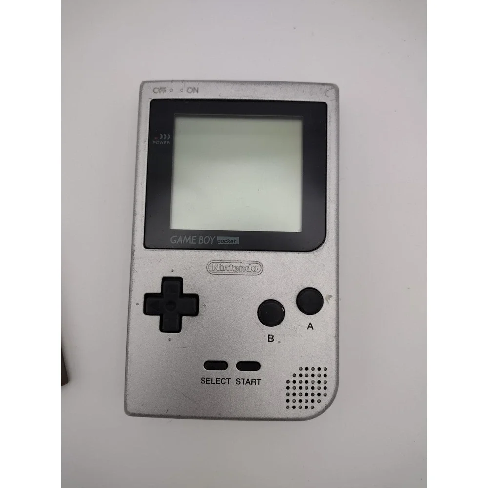 Nintendo Gameboy Pocket Silver Handheld‎ Console System Tested & Working Tetris